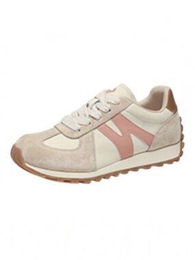 Somiliss‎ Womens Wide Toe Box Microfiber Leather Suede Patchwork Sneakers Sz 8.5